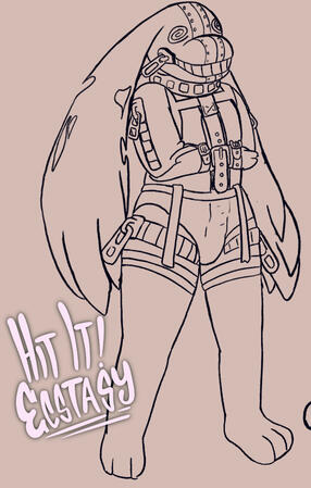 Fullbody Lineart, 1/2 of a Ref Sheet