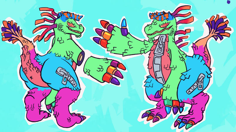 FlatShaded Reference Sheet (Original Design by LazyChaos)
